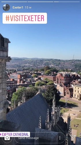 Exeter Cathedral Roof: @theboutiqueadventurer